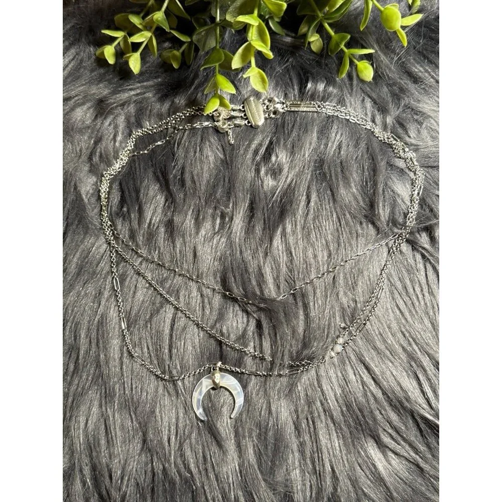 Kendra Scott‎ Gemma Triple Chain Crescent Necklace